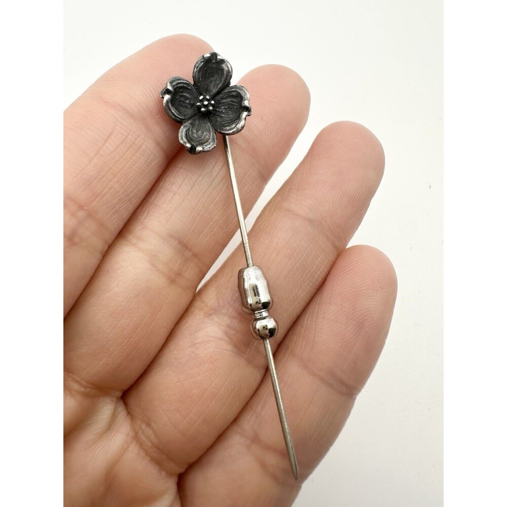 James Avery Dogwood Flower Lapel Pin Sterling Silver 925 RETIRED